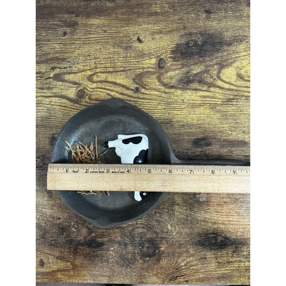 Vtg Cast Iron Cow Frying Pan Wall Decor Trippies 1987 Taiwan Farmhouse Rustic